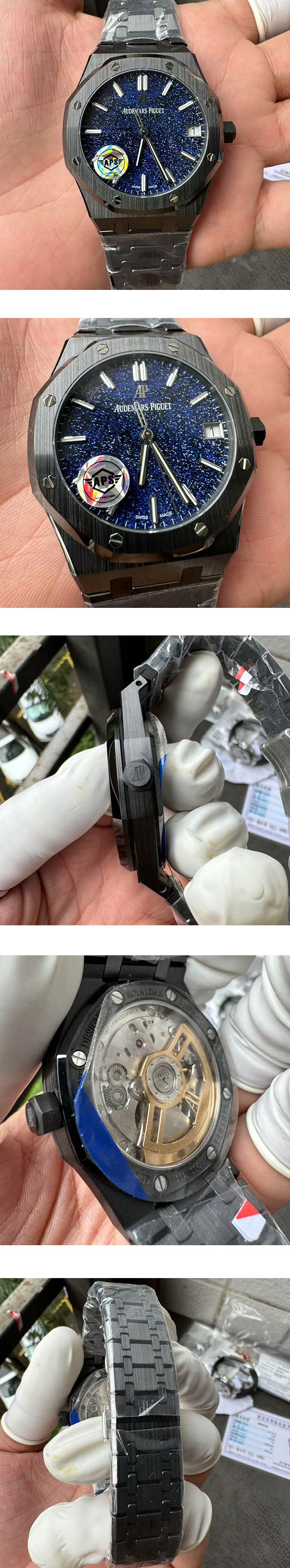 【APS製、 改装オーデマ ピゲコピー】ロイヤルオーク 15500 セラミック 本物と見間違える